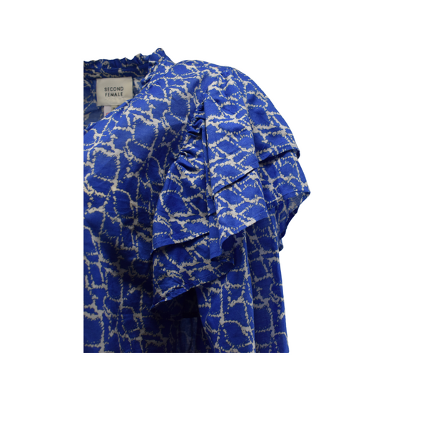 BLOUSE BLAUW