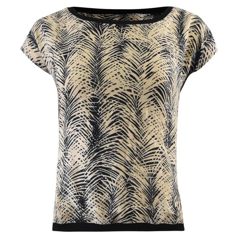 ZWART SHIRT MET GOUDEN PRINT